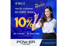 KGI จัดหนัก เทรดหุ้นผ่านโปรแกรม KGI POWER TRADE ลดค่าคอมมิชชั่นทันที 10%