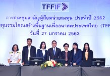TFFIF จัดประชุมสามัญผู้ถือหน่วยลงทุนประจำปี 2562