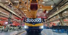 XCMG ฉลองผลิตรถเครนล้อยาง 200,000 คันในรอบทศวรรษ