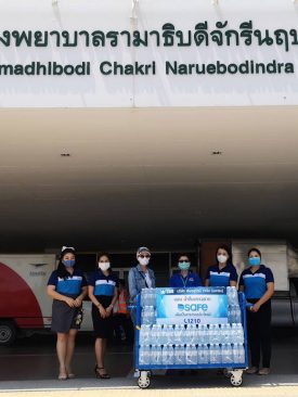 TSR ส่งมอบน้ำดื่มให้บุคลากรทางการแพทย์