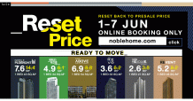 NOBLE อัดโปรแรง RESET PRICE, RESUME LIFE รีเซ็ตราคาใหม่กลับไปราคาพรีเซล  กับ 6 โครงการคอนโดพร้อมอยู่ ผ่าน ONLINE BOOKING 1-7 มิ.ย.นี้