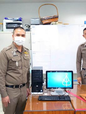 SCN สนันสนุนคอมพิวเตอร์แก่ตำรวจภูธรจังหวัดนนทบุรี