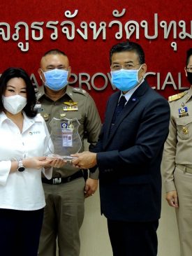 TVD เข้ารับโล่ขอบคุณจากตำรวจภูธรจังหวัดปทุมธานี