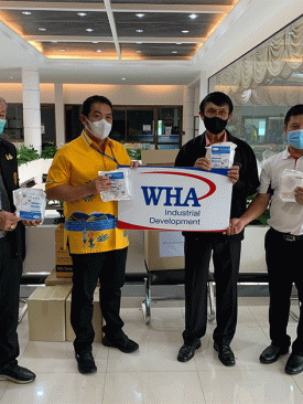 WHA ส่งมอบหน้ากากอนามัยให้เมืองพัทยา ร่วมหนุนโรงพยาบาลในอีอีซีสู้ภัยโควิด-19