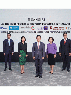 แสนสิริ ผนึก 6 สถาบันการเงิน เปิดขายหุ้นกู้ด้อยสิทธิลักษณะคล้ายทุนฯ ดอกเบี้ย 5 ปีแรก ที่ 8.50% ต่อปี นำทุนเสริมแกร่งรับแผนโต 3 ปีด้วยเป้าขาย 1.2 แสนล้านบาท เปิดจอง 22-25 มิ.ย. 63 นี้