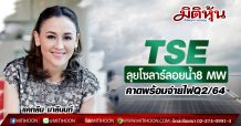 บอร์ด TSE ไฟเขียว ลุยลงทุนในโซลาร์ลอยน้ำ 8 เมกะวัตต์ รับรู้รายได้ปี 64