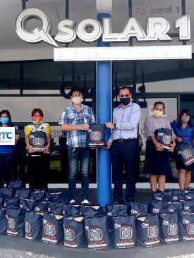 “QTC” ผนึก “Q Solar1” มอบถุงปันสุข สู้ภัย COVID-19 ในพื้นที่ ต.บ่อทอง อ.กบินทร์บุรี จ.ปราจีนบุรี
