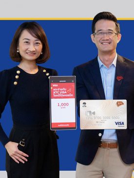 เคทีซีจับมือวีซ่ามอบประสบการณ์สมาชิก “แตะจ่าย” ด้วยบัตรเครดิตเคทีซี วีซ่า รับเครดิตเงินคืนสูงสุด 1,000 บาท