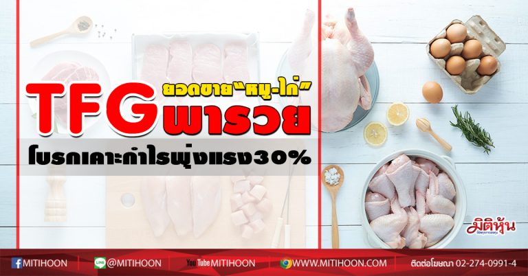 TFG ยอดขาย“หมู-ไก่”พารวย ผลงานแรง Q3พุ่ง30 % (21/10/63)