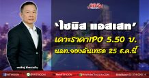 ‘ไซมิส แอสเสท’ เคาะราคาขายหุ้น IPO 5.50 บาทต่อหุ้น  นักลงทุนจองซื้อ 17-18 และ 21 ธ.ค. จ่อเข้าเทรด 25 ธ.ค. นี้ ปลื้มกระแสตอบรับดี