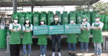 “PT LPG” แจกเจลแอลกอฮอล์ล้างมือ ชุมชนรอบโรงบรรจุก๊าซ ซ.สุขสวัสดิ์
