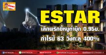 ESTAR เล็กพริกขี้หนูต่ำบุ๊ก0.95บ. กำไรปี63 วิ่งทะลุ400%