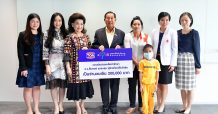 TOA และมูลนิธิคุณแม่ลี้กิมเกียว ตั้งคารวคุณมอบเงินช่วยเหลือค่ารักษาพยาบาลผู้ป่วยเด็กโรคฮีโมฟีเลีย