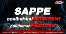 SAPPE ออกสินค้าใหม่หนุนผลงาน กูรูชี้หุ้นเทรดPEต่ำกลุ่ม