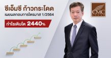 CMC ก้าวกระโดดไตรมาสแรก ปี 64 โกยกำไรโต 2440 % จ่อเปิดตัวโครงการใหม่ 3-4 โครงการ มูลค่าประมาณ 6,000 ลบ.