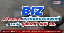 BIZ คว้างานขายครุภัณฑ์การแพทย์ 3 รพ.รัฐ มูลค่ากว่า 335 ลบ.