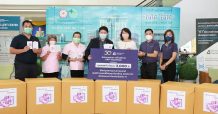 เกียรตินาคินภัทร รวมพลังจิตอาสาในองค์กร ผลิตถุงสวมเท้ามอบให้แก่ บุคลากรทางการแพทย์ ศูนย์การแพทย์ปัญญานันทภิกขุ ชลประทาน