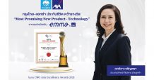 กรุงไทย–แอกซ่า ประกันชีวิต คว้ารางวัล “Most Promising New Product – Technology” จาก CMO Asia Excellence Awards 2021