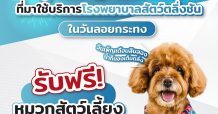ต้อนรับวันลอยกระทงปี 64 โรงพยาบาลสัตว์ตลิ่งชัน จัดกิจกรรมพิเศษสำหรับลูกค้า รับฟรี ! หมวกสัตว์เลี้ยง