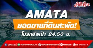 AMATA ยอดขายที่ดินสะพัด! โบรกอัพเป้า 24.50 บ.