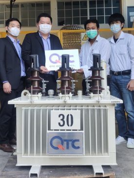 QTC มอบหม้อแปลงไฟฟ้าเพื่อเป็นสื่อการเรียนให้กับ มหาวิทยาลัยเทคโนโลยีมหานคร