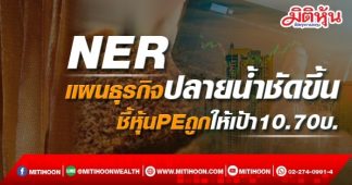 NER แผนธุรกิจปลายน้ำชัดขึ้น ชี้หุ้นPEถูกให้เป้า10.70บ.