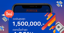 มันนิกซ์ ปลื้มสินเชื่อนาโนฯ โตทะลุเป้า  เปิดตัวสินเชื่อส่วนบุคคล “ฟินนิกซ์ อิกไนท์” ขยายฐานลูกค้ามนุษย์เงินเดือน ชูดอกต่ำสุด 4.99% ต่อปี