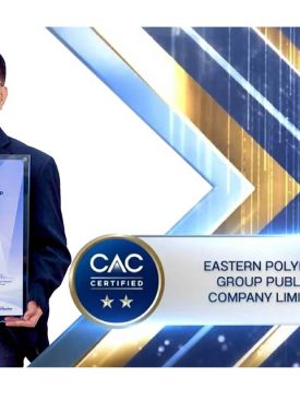 EPG รับประกาศนียบัตรรับรองการเป็นสมาชิกแนวร่วมปฏิบัติของภาคเอกชนไทย