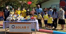 Q Solar 1 มอบของขวัญวันเด็กให้กับน้องๆ รร. บ่อทองวิทยา