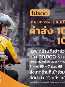 “โรบินฮู้ด” ฟู้ดเดลิเวอรี ชวนร้านค้าใจดี ช่วยลูกค้าฝ่าวิกฤตเศรษฐกิจ ผ่านโครงการ “โปรดีดี” เหมาจ่ายค่าส่ง 10 กม. 10 บาท