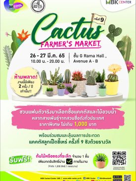 เอ็ม บี เค เซ็นเตอร์ ยกสวนแคคตัสชื่อดังทั่วประเทศมาไว้ในงาน Cactus Farmer’s Market ครั้งที่ 9