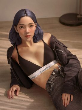 โลกเมต้าเวิร์สไฟลุก ‘กะทิ’ มนุษย์เสมือน (Virtual Human) อวดลุคเซ็กซี่ในชุด Calvin Klein