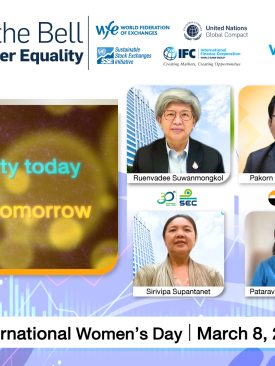 ตลาดหลักทรัพย์ฯ ร่วมแสดงบทบาทสร้างความเท่าเทียม”