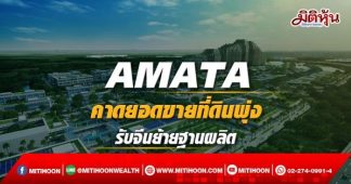 AMATA คาดยอดขายที่ดินพุ่ง รับจีนย้ายฐานผลิต