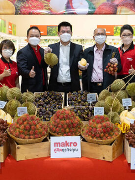 แม็คโครจัดพื้นที่ให้ชาวสวนทุเรียนมาขายตรง หมอนทองเริ่มเพียงกก.ละ 159 บาท