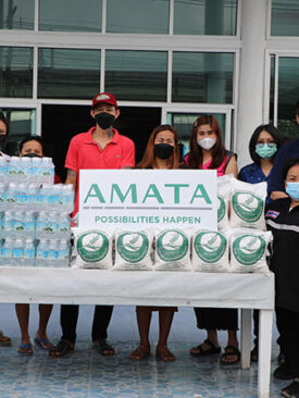 อมตะมอบความช่วยเหลือผู้ติดเชื้อโควิด-19 ในพื้นที่อย่างต่อเนื่อง