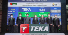 TEKA จุดพลุเทรดวันแรก ราคาหุ้นเปิดตลาดพุ่ง 43.48%  สยายปีกงานรับเหมาก่อสร้างชั้นนำระดับประเทศ
