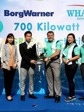WHAUP – BorgWarner ผนึกกำลังลดโลกร้อน เปิดโครงการพลังงานสะอาด โซล่าร์ รูฟท็อป ขนาด 700 kWp