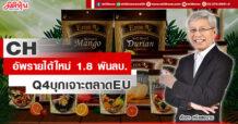 CH ปรับเป้ารายได้ปี 65 แตะ 1,700-1,800 ลบ. Q4 บุกเจาะตลาด EU