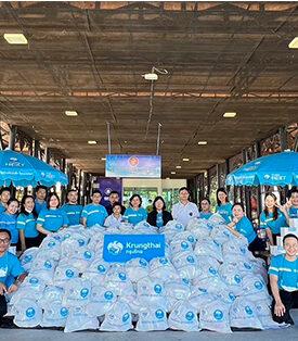 กรุงไทยมอบถุงยังชีพบรรเทาความเดือดร้อนผู้ประสบอุทกภัย