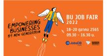 ม.กรุงเทพ จัดงาน BU Job Fair 2022 มหกรรมจัดหางานของคนรุ่นใหม่  พร้อมมีกิจกรรมบ่มเพาะทักษะอนาคต ผลักดันสร้างอาชีพยุคดิจิทัล จับมือ JobDB และบริษัทชั้นนำทั่วประเทศร่วมออกงาน