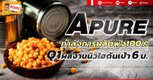 APURE กำลังการผลิตพุ่ง100% Q1ผลงานนิวไฮดันเป้า 6 บ.