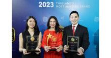 AIA ประเทศไทย คว้า 3 รางวัลสุดยอดแบรนด์และบริษัทที่น่าเชื่อถือ จากเวที 2022-2023 Thailand’s Most Admired Company และ 2023 Thailand’s Most Admired Brand โดยนิตยสาร BrandAge