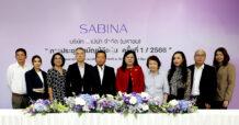 SABINA ตั้งเป้าปีนี้โต 15% พร้อมเดินหน้าจ่ายปันผล 100% ของกำไรสุทธิ