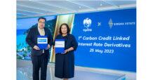 “กรุงไทย” และ “กลุ่ม สิงห์ เอสเตท” ร่วมก้าวสู่ Net Zero ทำสัญญาป้องกันความเสี่ยงอัตราดอกเบี้ย เชื่อมโยงคาร์บอนเครดิต ครั้งแรกในไทย