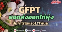 GFPT ยอดส่งออกไก่พุ่ง ปั๊มกำไรโตแรง1.77พันล.