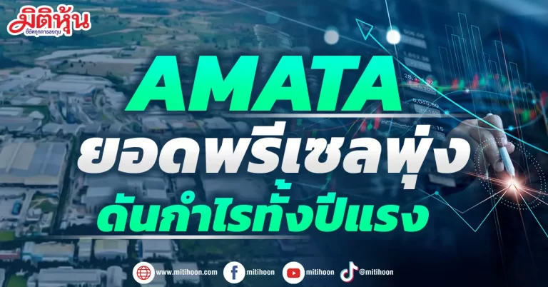 AMATA  ยอดพรีเซลพุ่ง ดันกำไรทั้งปีแรง