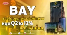 BAY รายได้ดอกเบี้ย-ค่าฟีทะยาน หนุน Q2 โต 12% แตะ 1.7 หมื่นล.