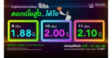 LH Bank ออกแคมเปญเงินฝากประจำพิเศษ ชูดอกเบี้ยสูงได้ใจ  ตอบโจทย์ดอกเบี้ยขาขึ้น