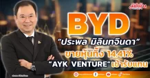 “ประพล มิลินทจินดา” ขายหุ้น BYD ทิ้ง 14.41% พบ “AYK VENTURE” เข้ารับแทน